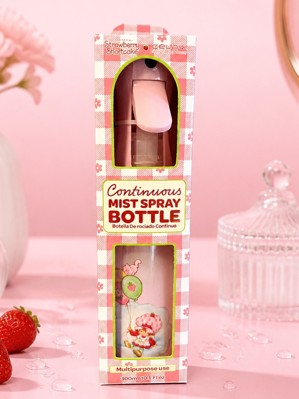 Strawberry Shortcake Continuous Mist Spray Bottle Pink New